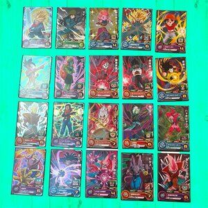 20 Holo Foil Card Lot Bundle Bandai Super Dragon Ball Heroes Near Mint Japanese